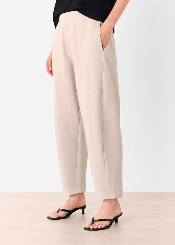 Neutral Barrel Leg Jersey Jogger